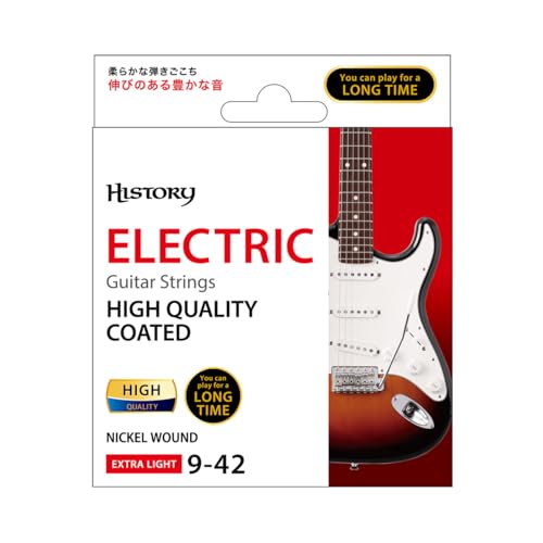 ギター弦 Amazon.co.jp: HISTORY EH0942C エレキギター弦 日本製 .009-.042